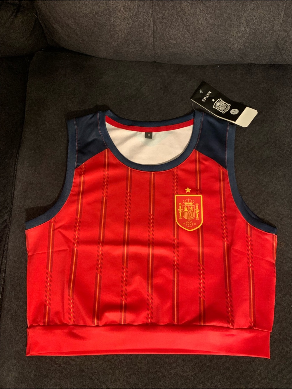 NWT- Spain Tank Crop Top
Woman's Jersey - Size M